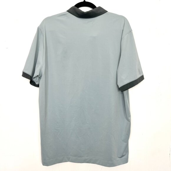 Nike Golf Active Polo Shirt Dri-Fit Blue Tour Performance Large - Picture 4 of 4